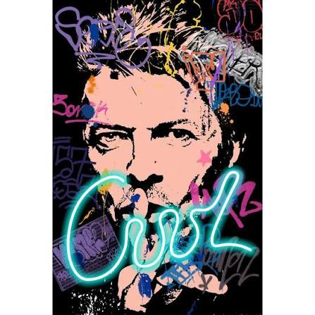 Palais Royal – Quadro LED Cool, David Bowie, Pop Art, 60x90 cm