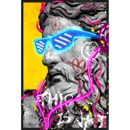 Palais Royal – Quadro LED Zeus, Mitologia, 80x120 cm