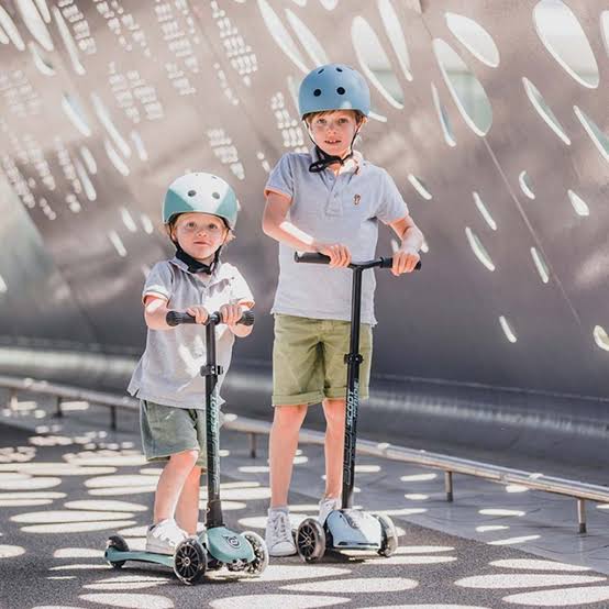 SCOOT AND RIDE - Highwaykick 5 Led- Monopattino 5+/adulto - Steel