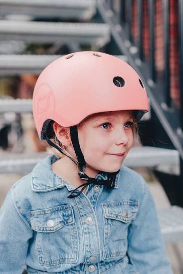 SCOOT AND RIDE - Helmet peach- Casco pesca tg. S-M