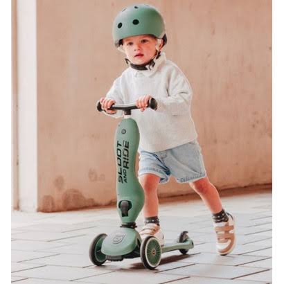 SCOOT AND RIDE - Highwaykick 1 – Monopattino Evolutivo 2-in-1 | Colore Forest