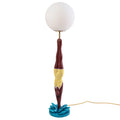 LAMPADA DA TAVOLO IN RESINA "LADY DIVER" CM 25 95 - GIALLO