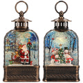 Lantern water spinning 2 assMulticolor-B/O-LED-13x7x24cm