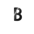 LETTERA ADESIVA IN METALLO - B