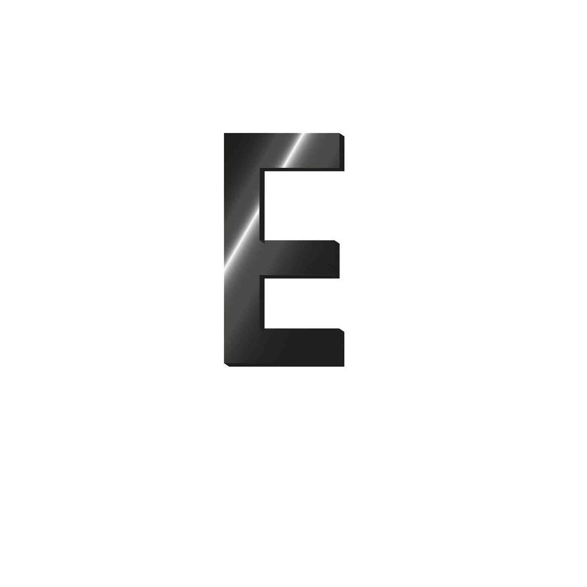 LETTERA ADESIVA IN METALLO - E