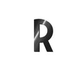 LETTERA ADESIVA IN METALLO - R
