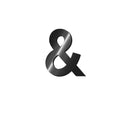 LETTERA ADESIVA IN METALLO - &