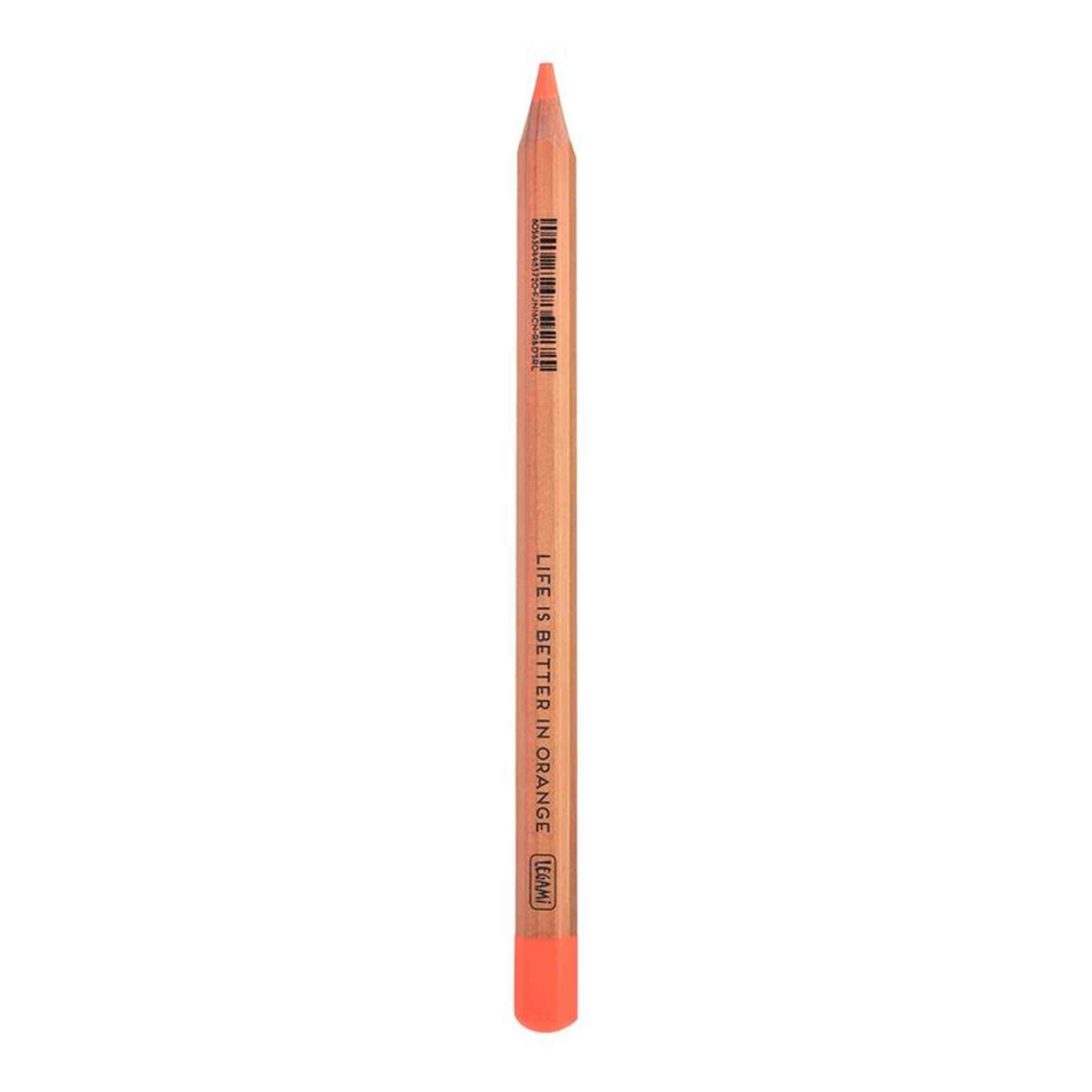 LIFE IS BETTER IN ORANGE-Pastello Jumbo Fluo Arancio