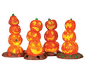 LIGHT UP PUMPKIN STACK, SET/4, B/O (4.5V) 34623-AQ