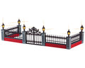 LIGHTED WROUGHT IRON FENCE, SET/5, BATTERY-OPERATED (4.5V) 54303-AQ