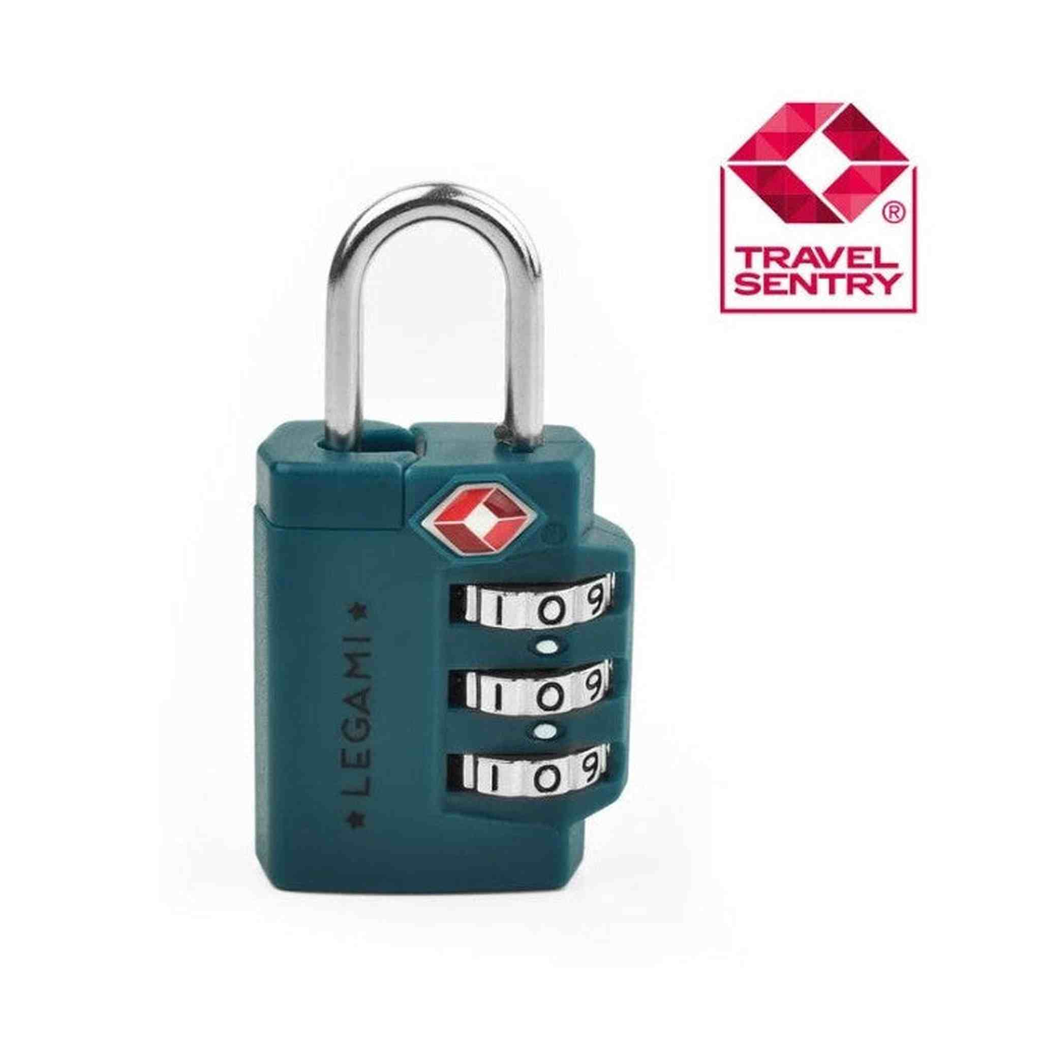 Lucchetto a Combinazione per valigia - PETROL BLUE