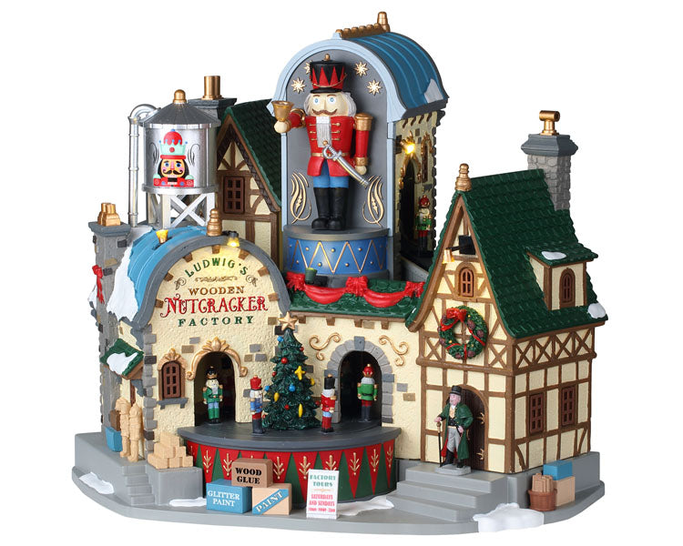 LUDWIG'S WOODEN NUTCRACKERFACTORY, WITH 4.5V ADAPTOR 95463-EU
