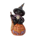 MINI BLACK CAT WITH JACK O LANTERN