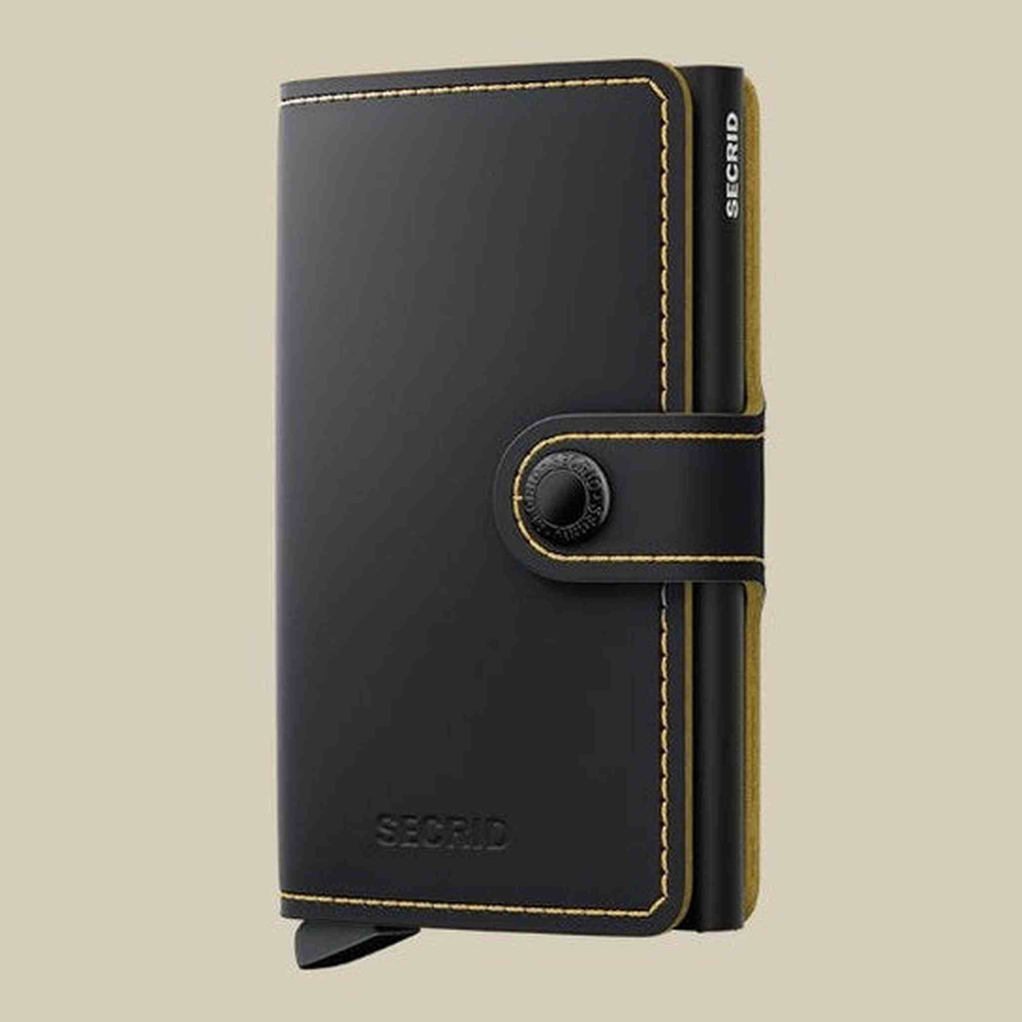 Miniwallet Matte Black & Ochre