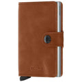 Miniwallet Vintage Cognac-Silver