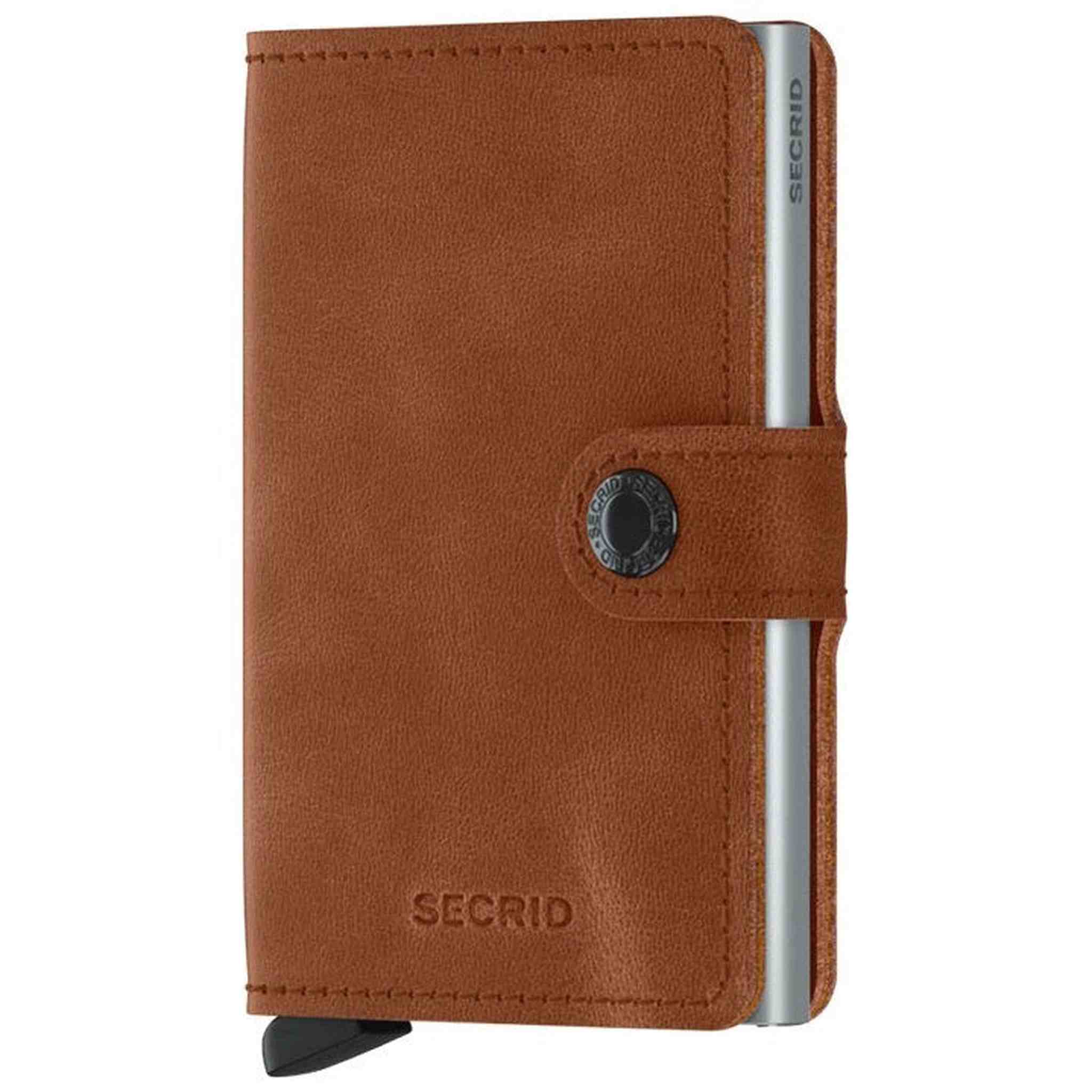 Miniwallet Vintage Cognac-Silver