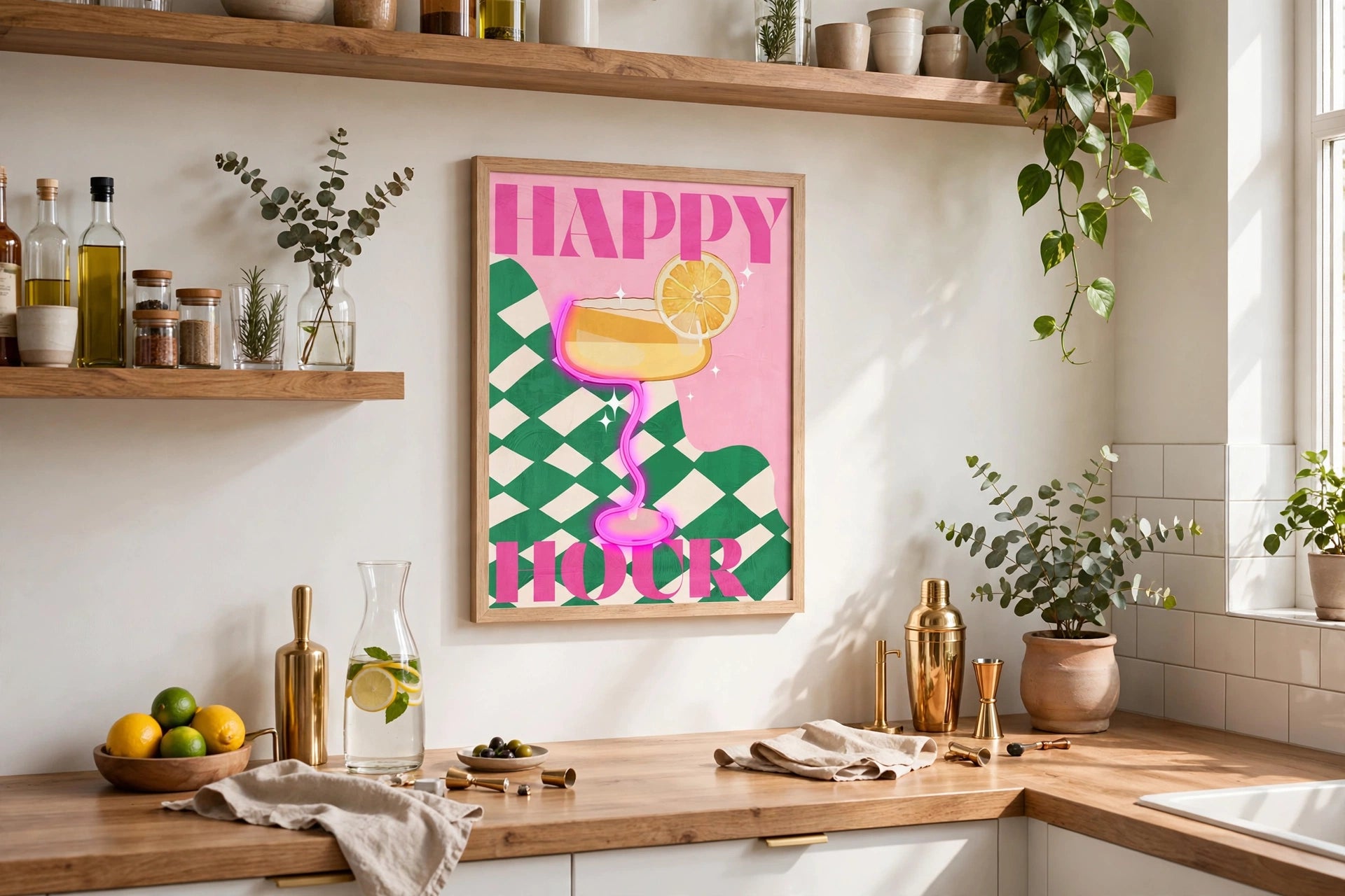 Palais Royal Quadro LED Happy Hour 45x60 cm