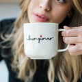 Simple Day Mug bianca in grès 400 ml – Buongiorno