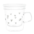 SIMPLE DAY - Mug con Infusore in vetro borosilicato Tappezzeria Cuori