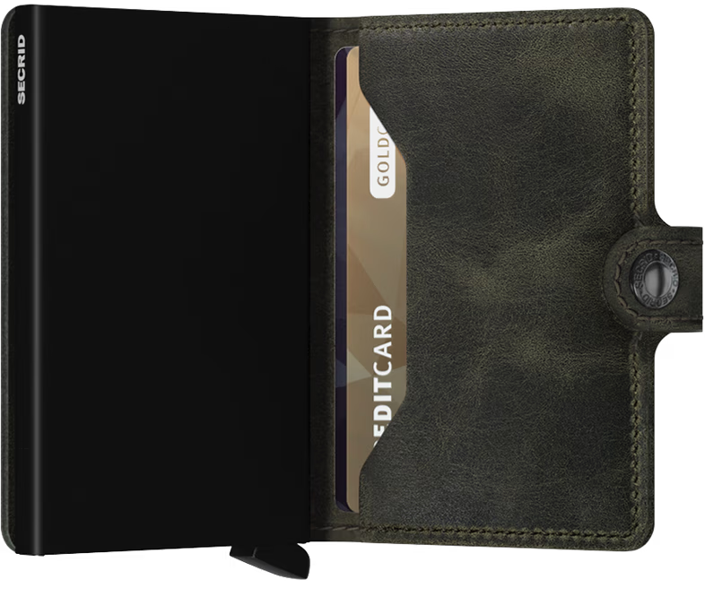 SECRID - Miniwallet Vintage Olive-Black