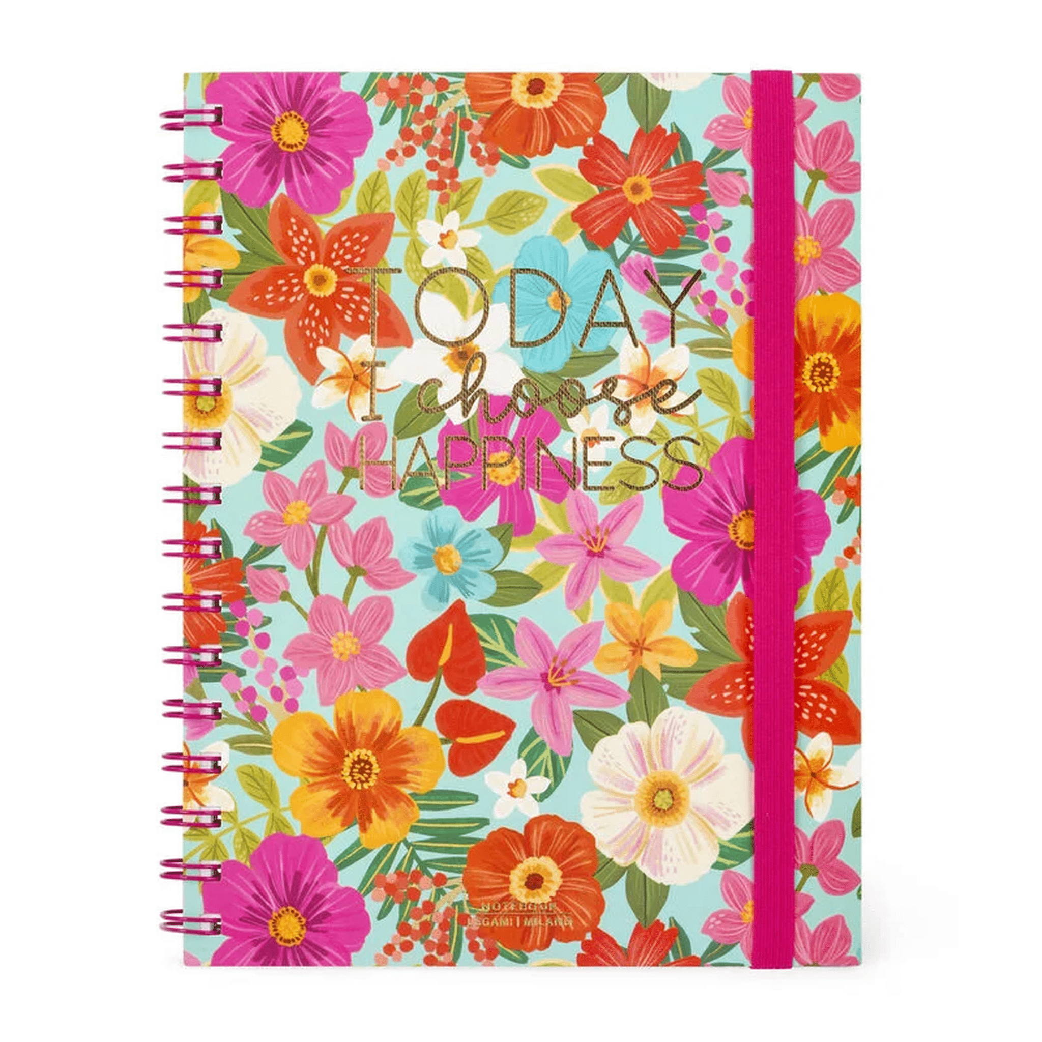 NOTEBOOK CON SPIRALE A5 A RIGHE - FLOWERS