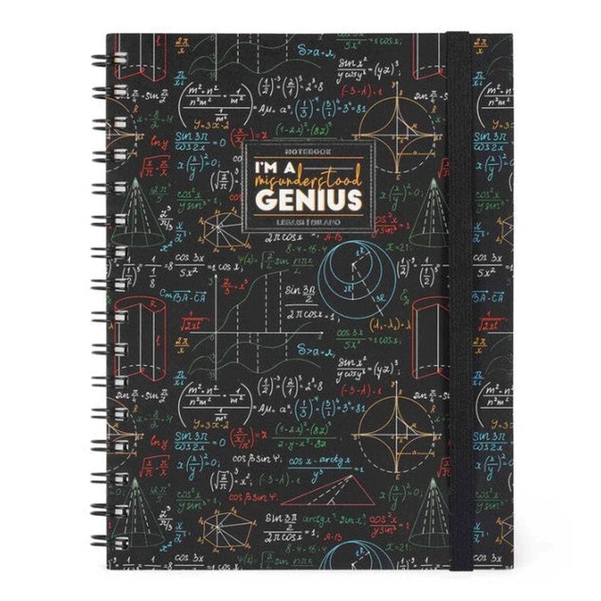 NOTEBOOK CON SPIRALE A5 A RIGHE - GENIUS