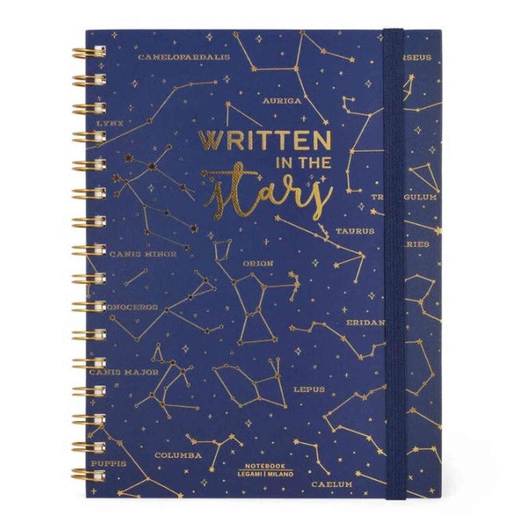 NOTEBOOK CON SPIRALE A5 A RIGHE - STARS