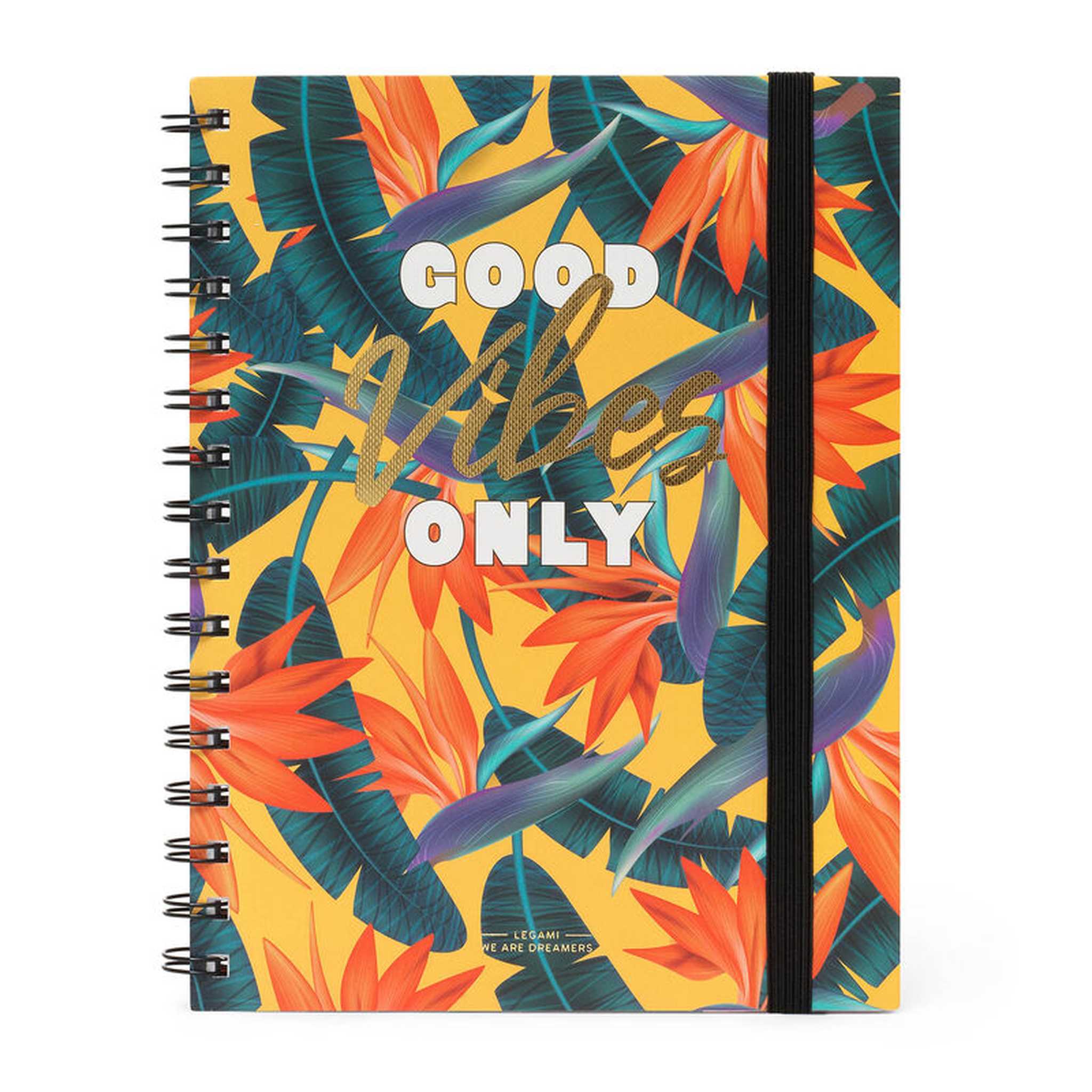 NOTEBOOK CON SPIRALE A5 A RIGHE - TROPICAL