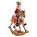Nutcracker on rocking horse polyMulticolor-32x13,5x39cm