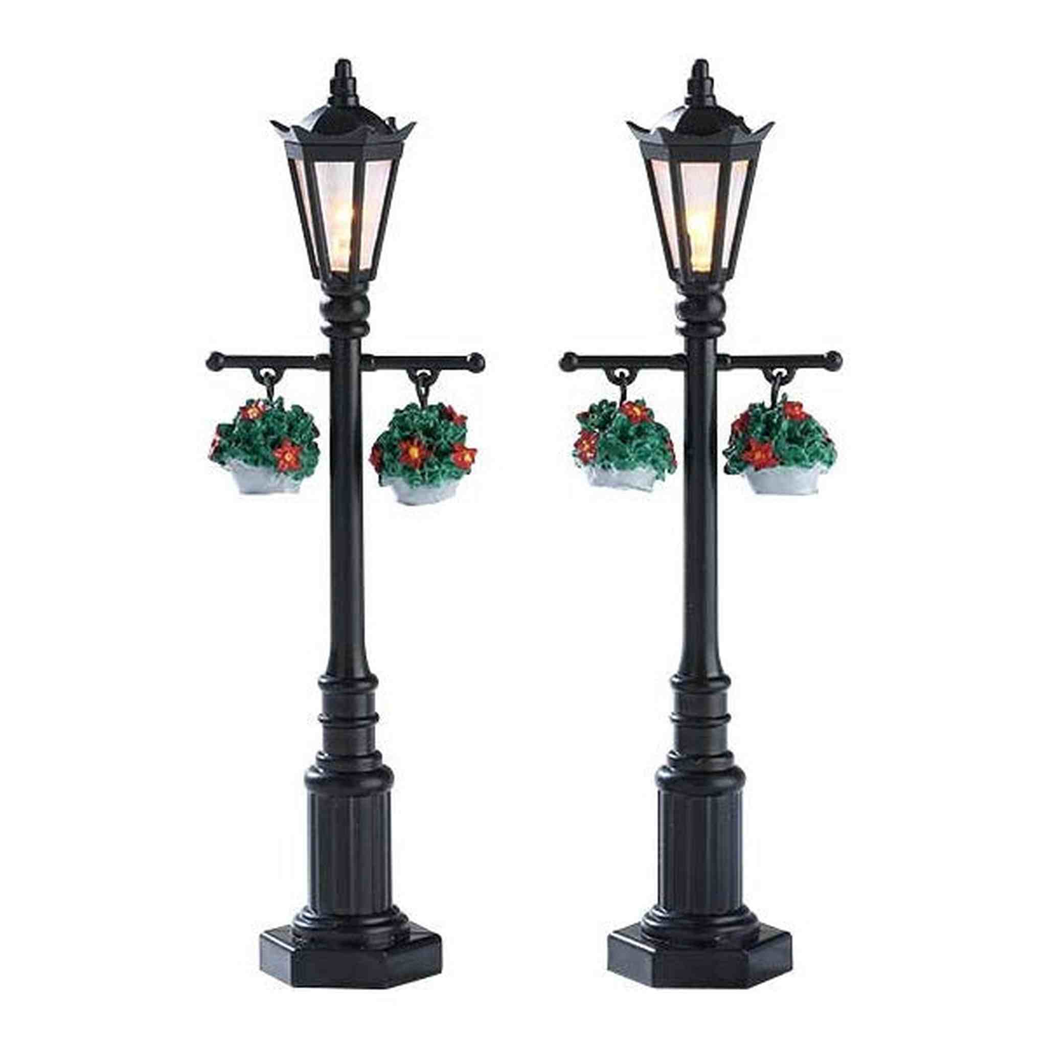 OLD ENGLISH LAMP POST, SET OF 2, B/O (4.5V) 74231-AQ