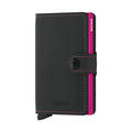 Secrid Miniwallet Matte Black & Fuchsia