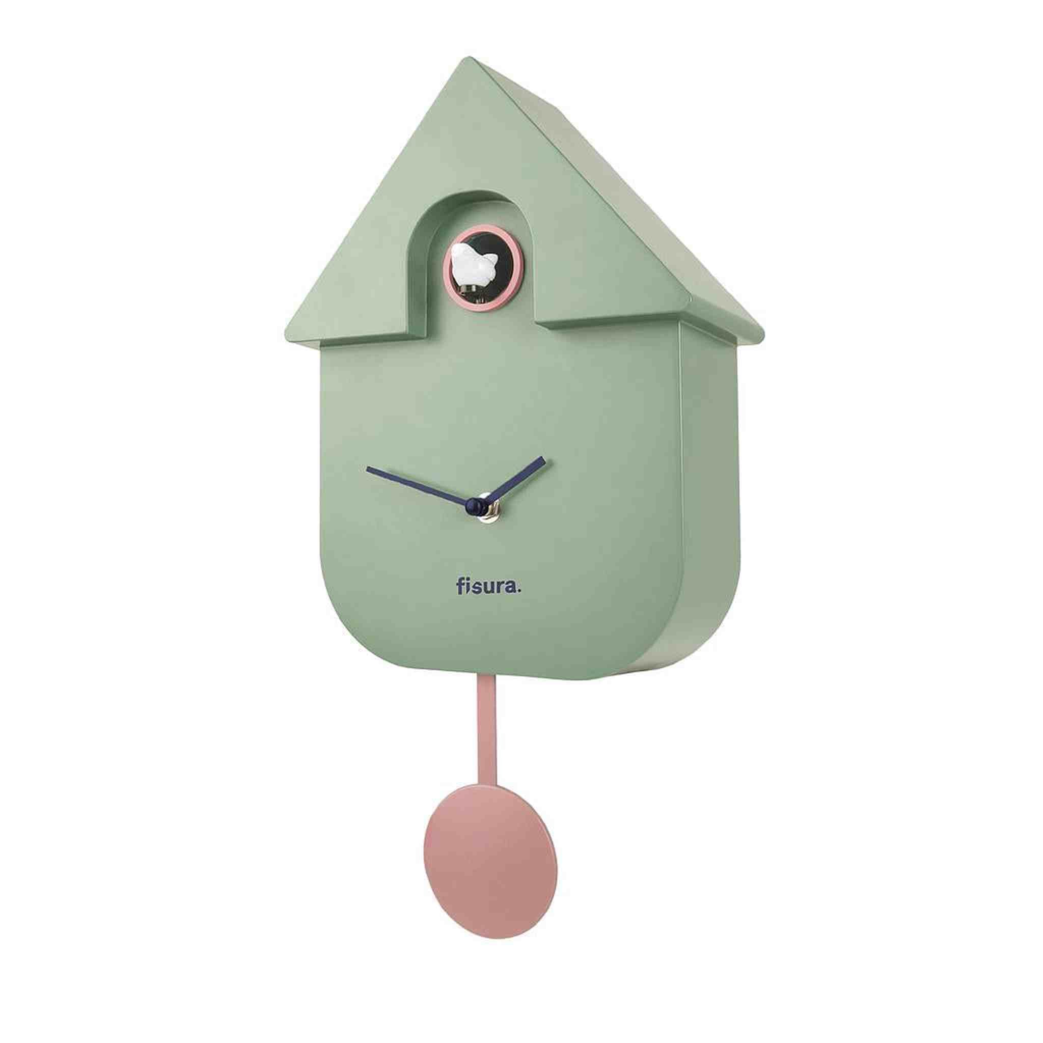 Orologio a cucù casetta menta