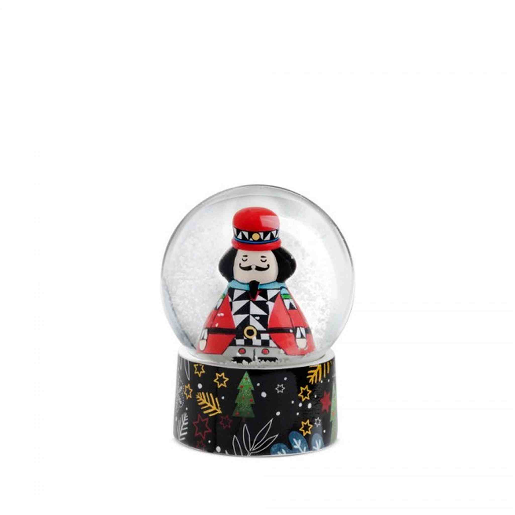 PALLA DI NEVE NATALE C/LUCE SCHIACCIANOCI 6,5X8,5
