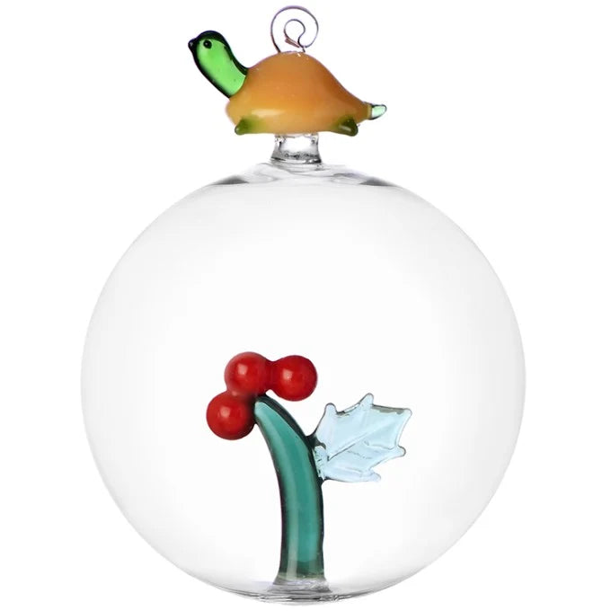 WOODLAND TALES palla Natale bacche&tartaruga