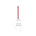 SIMPLE DAY - Pallina Decorativa in Vetro Borosilicato – Decoro Grazie di cuore | 11 cm