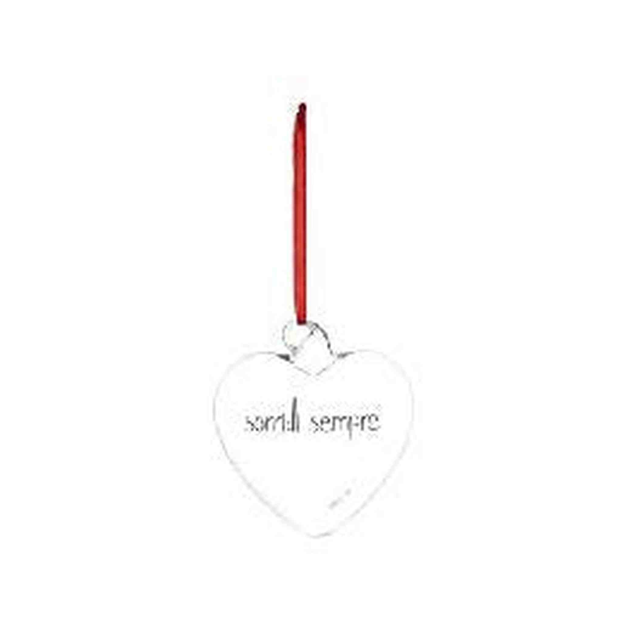 SIMPLE DAY - Pallina Decorativa in Vetro Borosilicato – Decoro Sorridi sempre | 11 cm