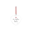 SIMPLE DAY - Pallina Decorativa in Vetro Borosilicato – Decoro Ti voglio bene | 15 cm