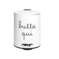 PATTUMIERA 5L BIANCA BUTTA QUI 25x19xh27