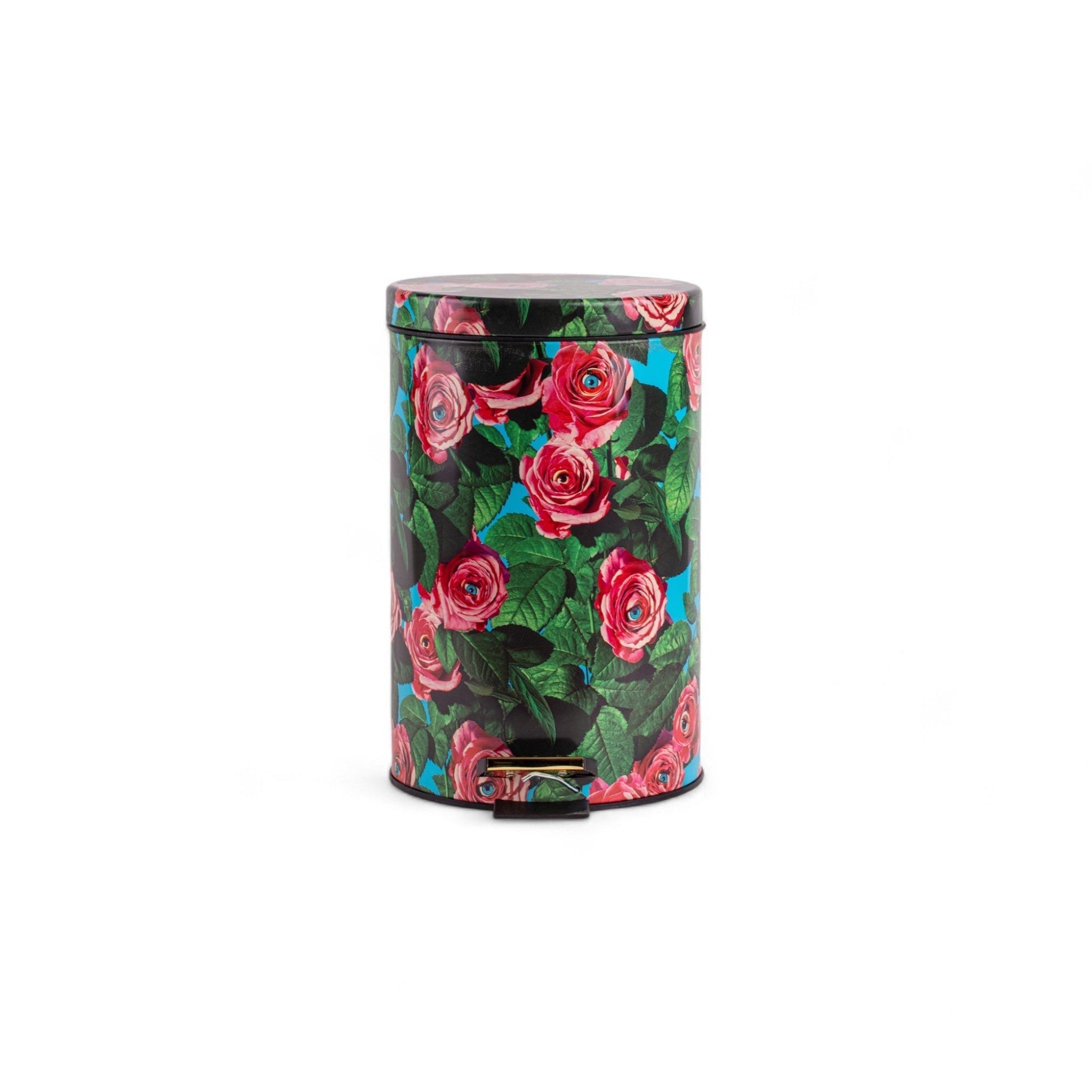 PATTUMIERA IN METALLO E PLASTICA "TOILETPAPER" 25 H. 39,5 - ROSES
