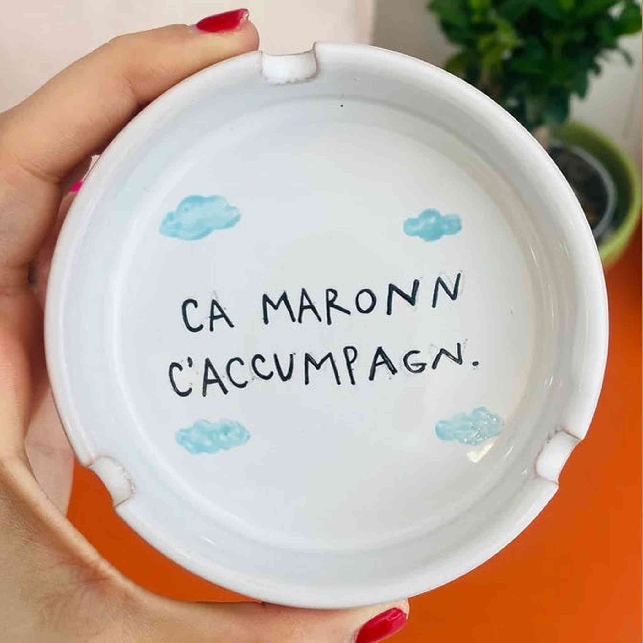 PD PIATTO 18 CM CA MARONN C'ACCUMPAGN