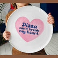 PD PIATTO PIZZA CAN'T BREAK MY HEART ROSA/GIALLO