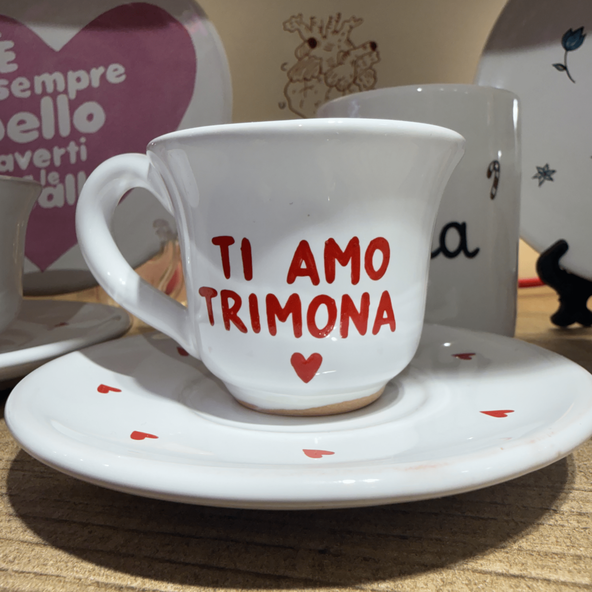 PD TAZZINA DA CAFFE' TI AMO TRIMONA