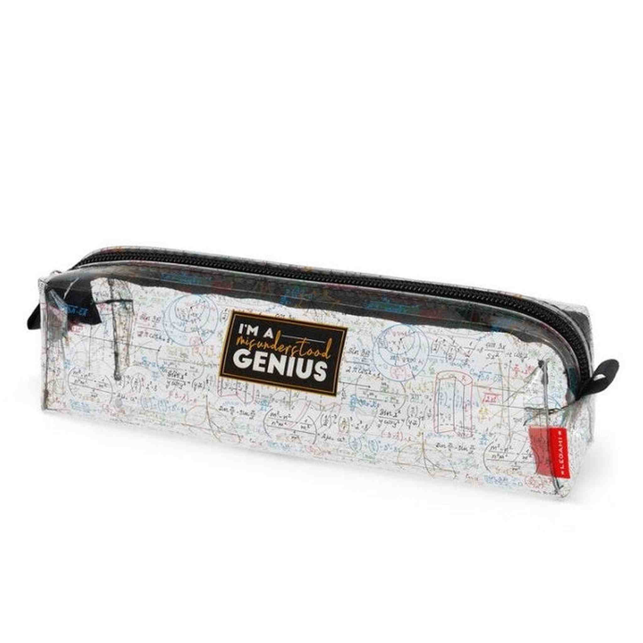 Pencil Case-ASTUCCIO TRASPARENTE GENIUS
