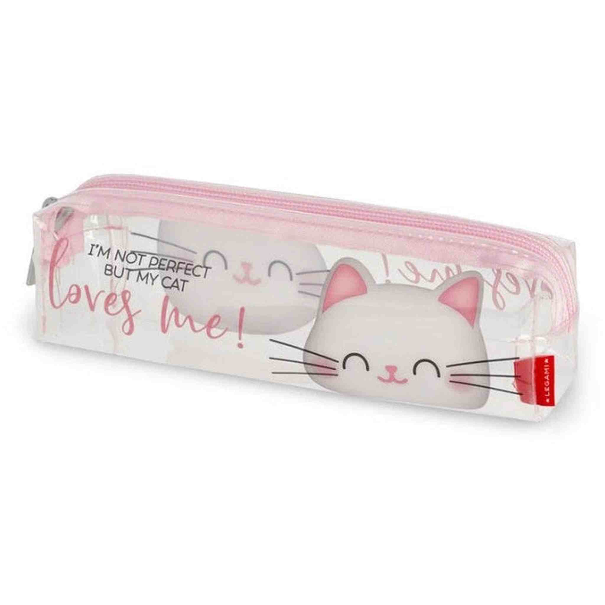 Pencil Case-ASTUCCIO TRASPARENTE KITTY