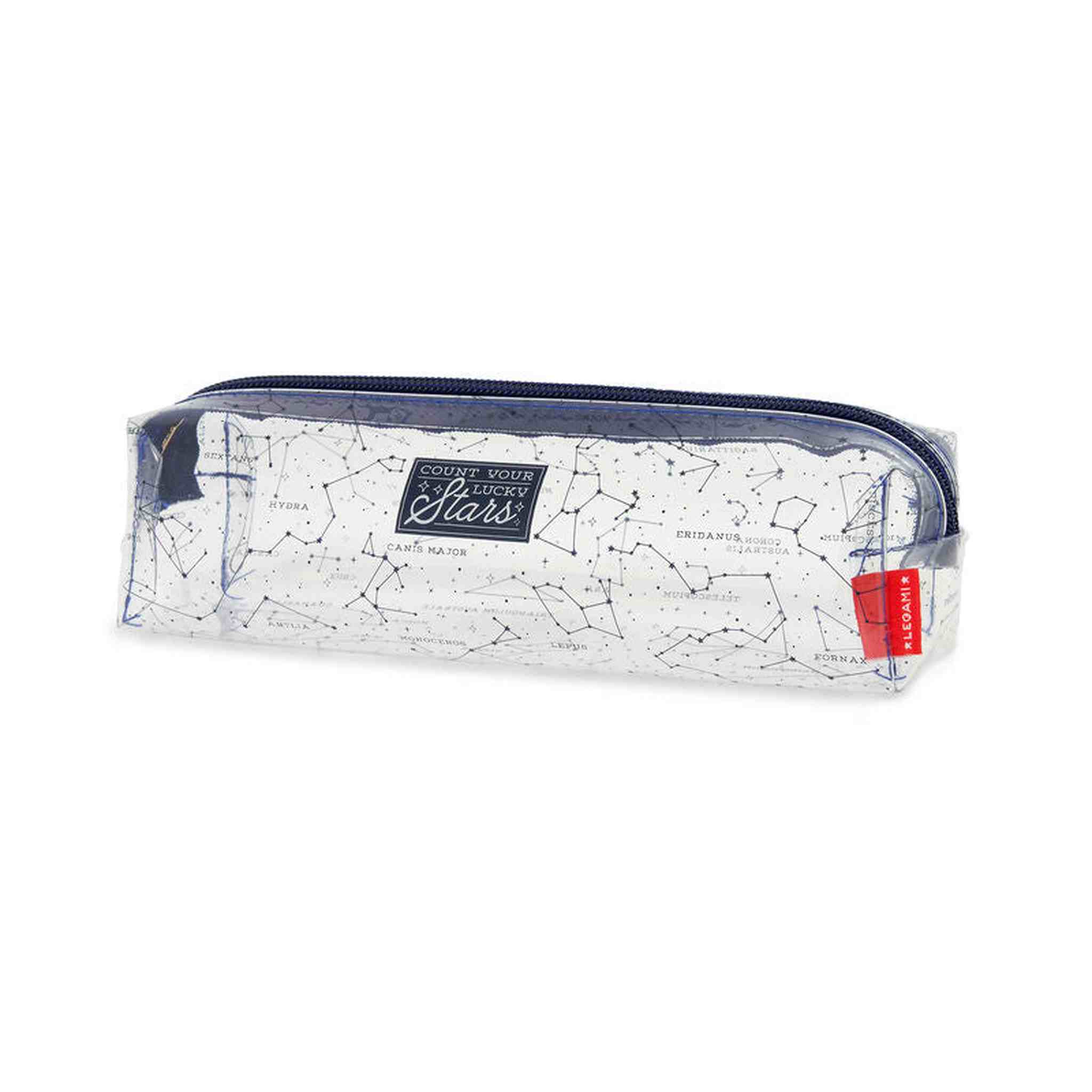 Pencil Case-ASTUCCIO TRASPARENTE STARS