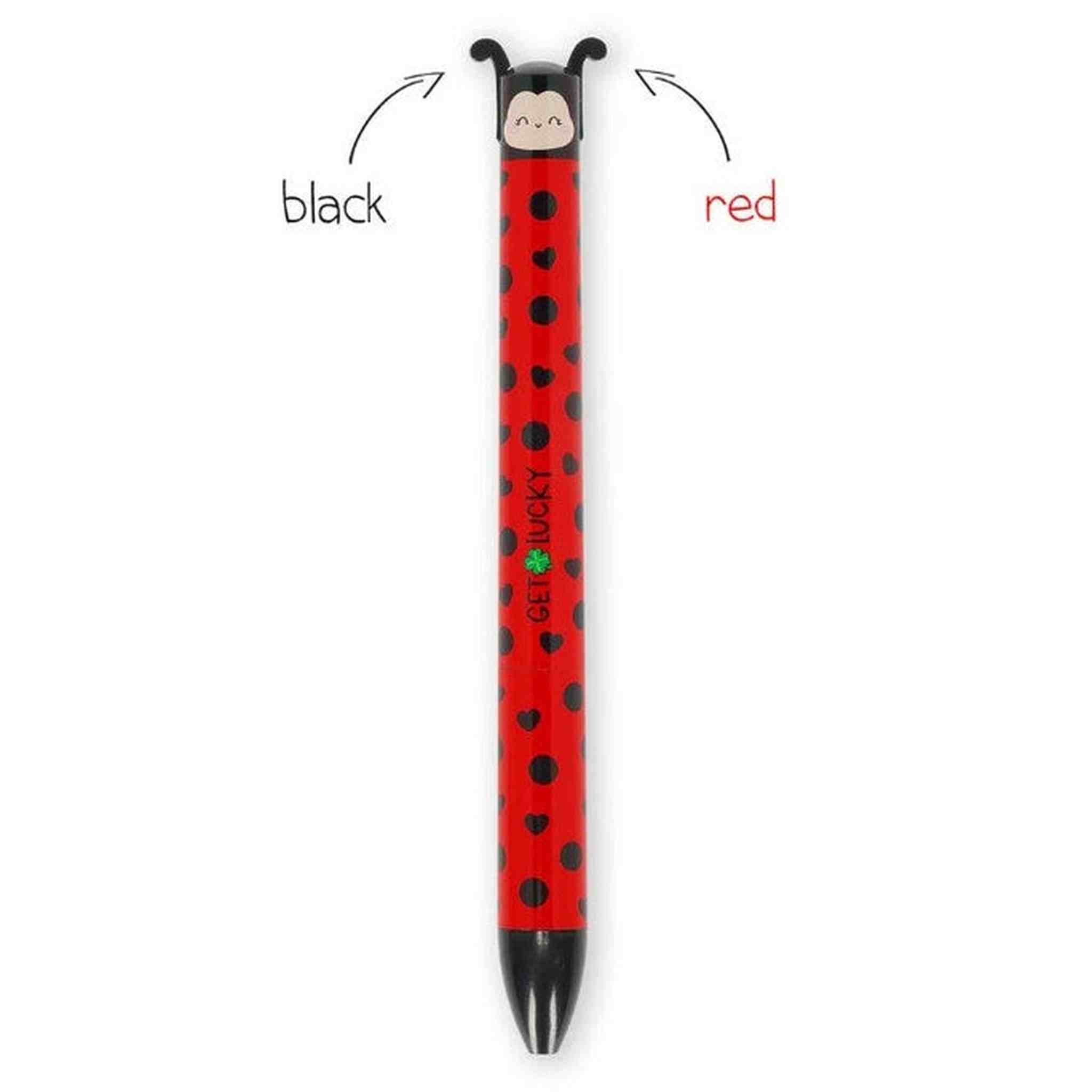 Penna a Sfera Due Colori Ladybug - Click&Clack