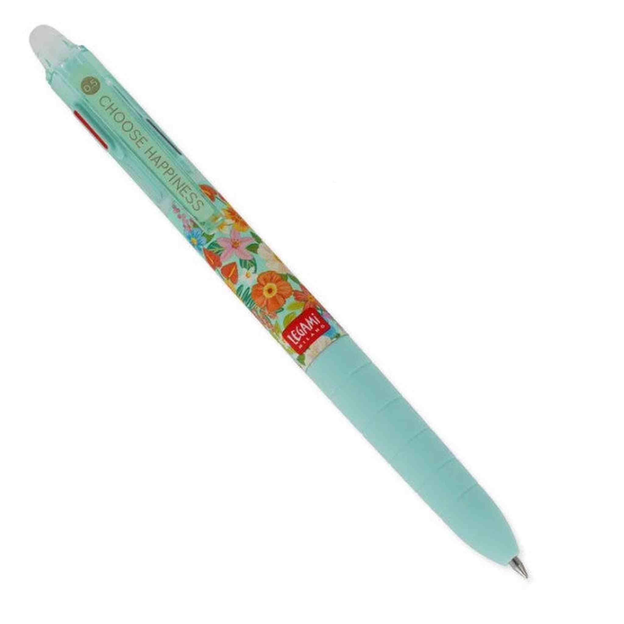 Penna Gel Cancellabile 3 Colori - FLOWERS