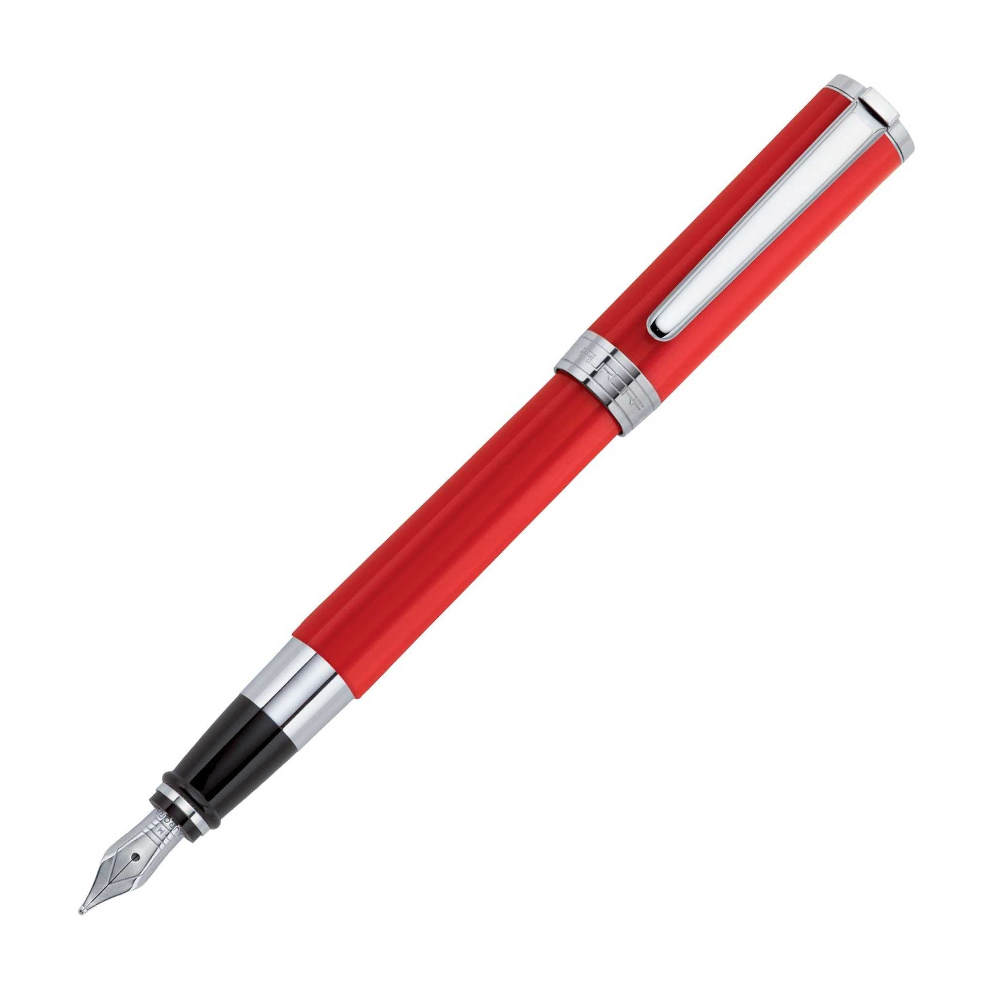 Penna TU Stilografica M - Rosso/Cromato