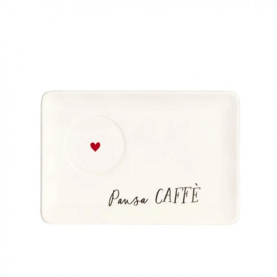 Simple Day Set 2 Piattini per Tazze da Espresso 15x10 cm - Pausa Caffè
