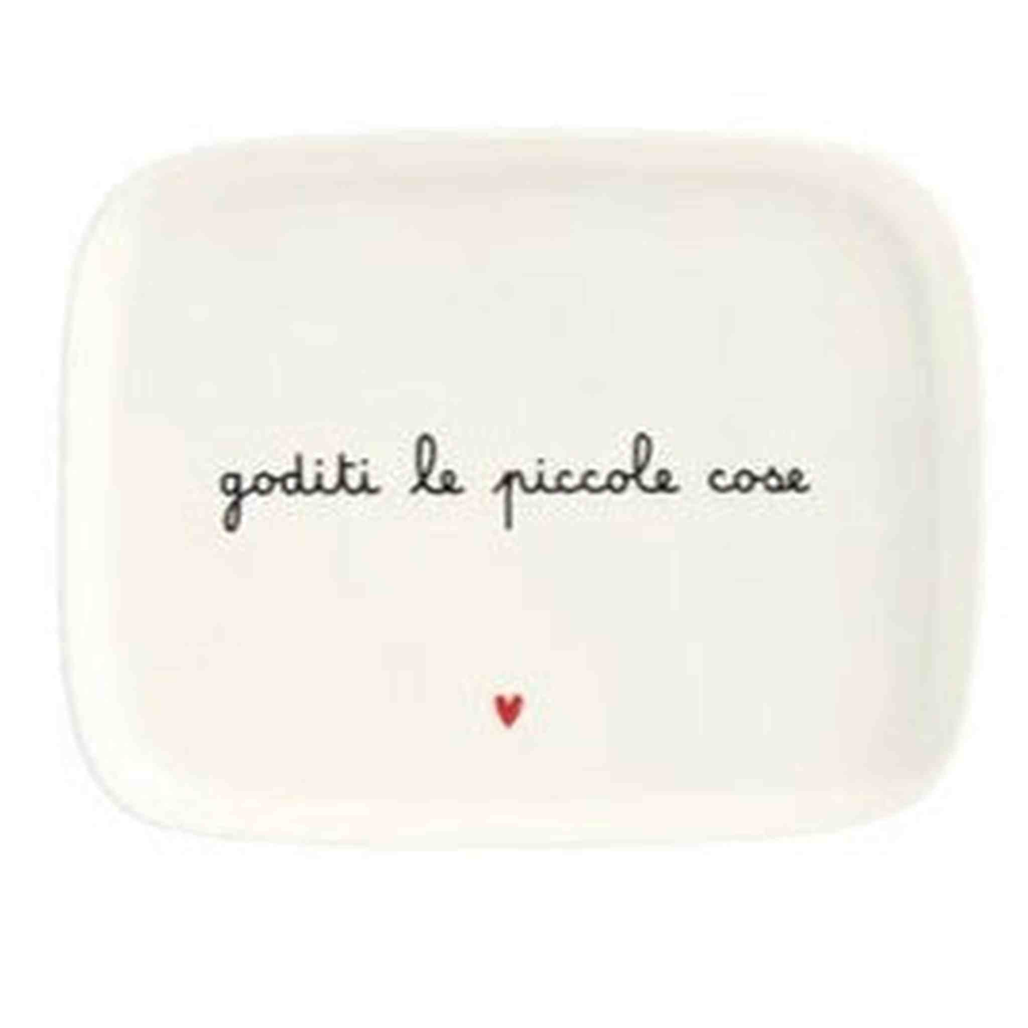 PIATTO 20x15.5CM GODITI LE PICCOLE COSE